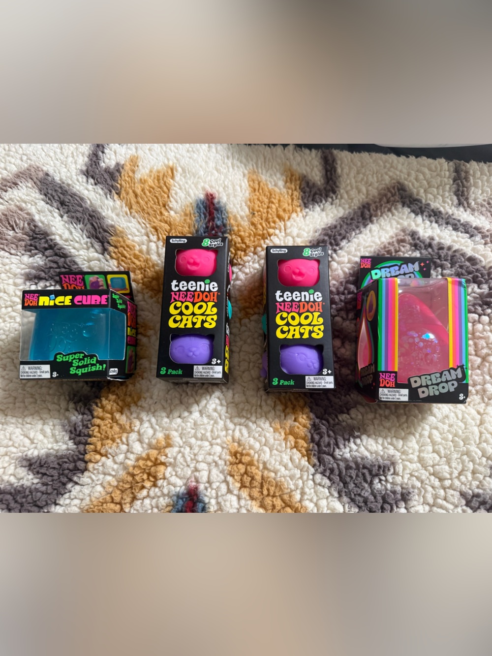 Needoh bundle, mini cats, dream drop and nice cube